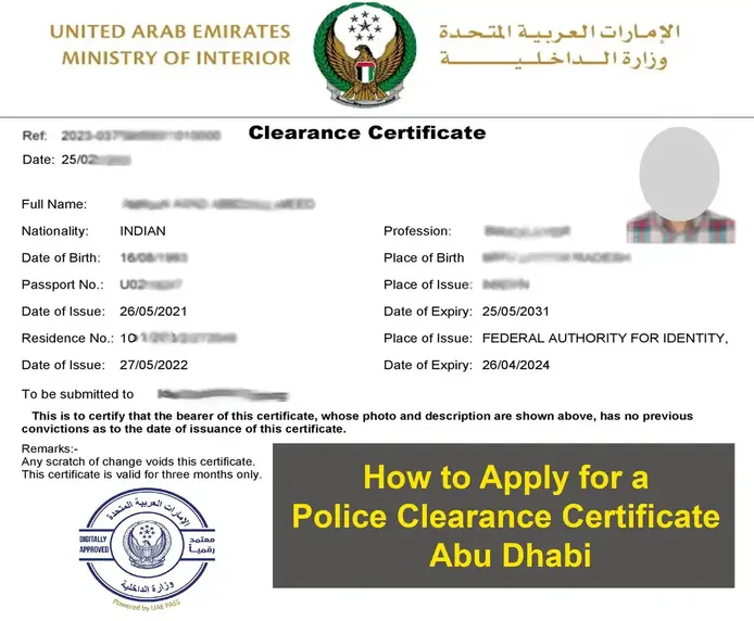 Police Clearance Certificate